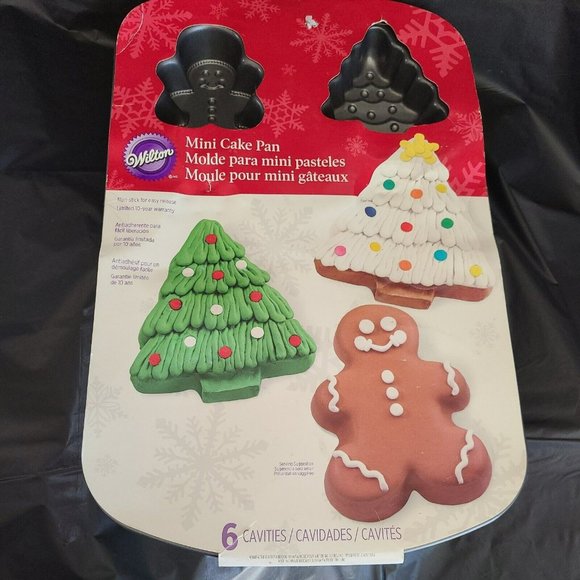 Wilton Kitchen Wilton Brand Christmas Mini Cake Pan Christmas Tree